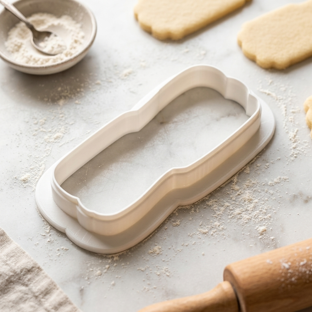 Letterpress Type Composing Stick Cookie Cutter, 3D Printed Maker Theme