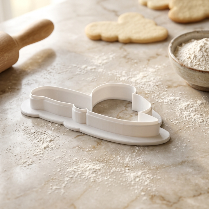Whittler Wood Curl Tool Cookie Cutter, 3D Printed Maker Theme