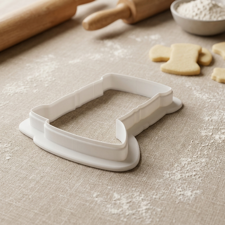 Hourglass Frame Sand Pile Cookie Cutter, 3D Printed Book Lover Theme