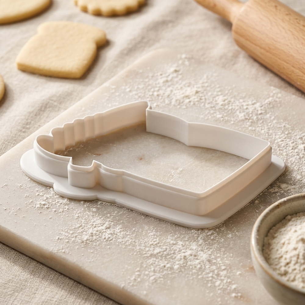 Naturalist Field Journal Pressed Fern Cookie Cutter, 3D Printed Garden Theme