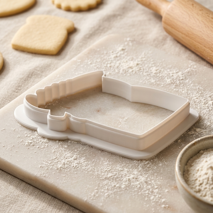 Naturalist Field Journal Pressed Fern Cookie Cutter, 3D Printed Garden Theme