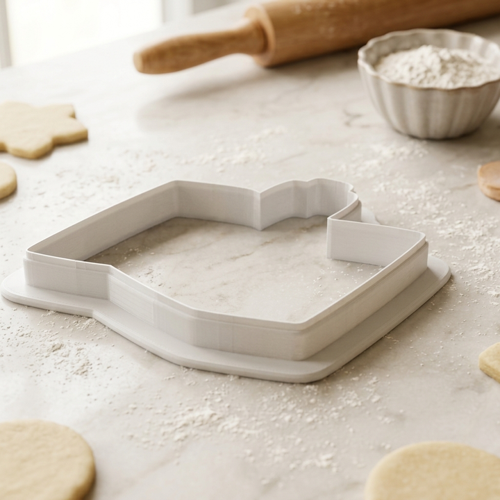 Train Station Pocket Timetable Cookie Cutter, 3D Printed Travel Theme