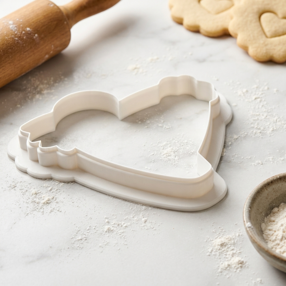 Science Fair Volcano Ribbon Cookie Cutter, 3D Printed School Theme