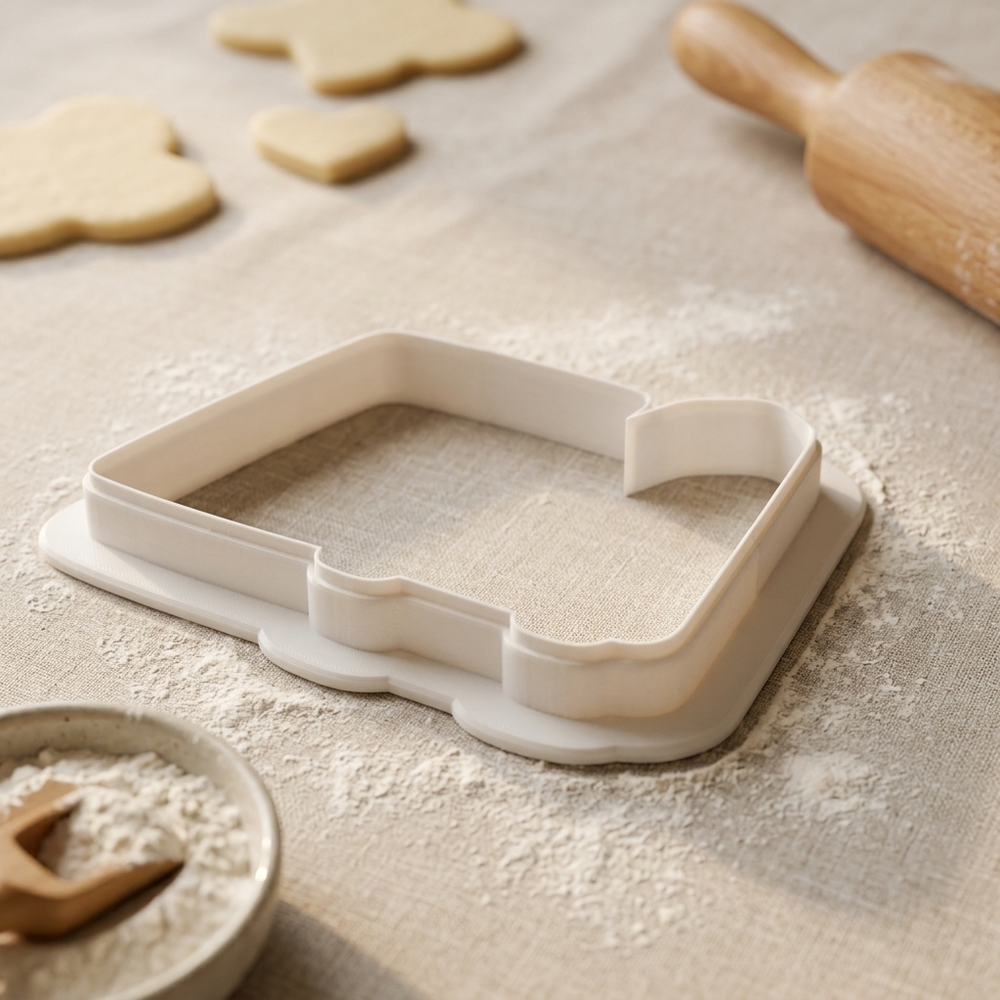 Music Recital Metronome Program Card Cookie Cutter, 3D Printed Music Theme