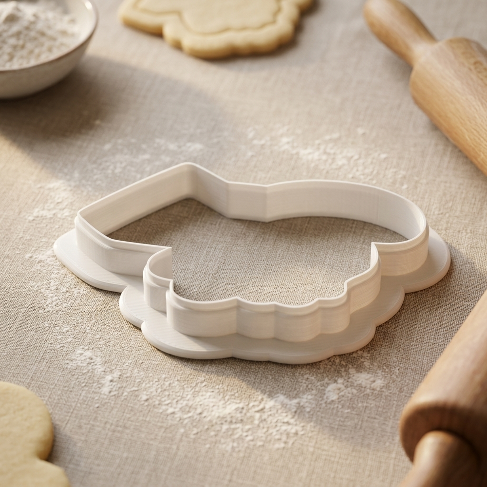 Aquarium Jellyfish Exhibit Map Cookie Cutter, 3D Printed Travel Theme