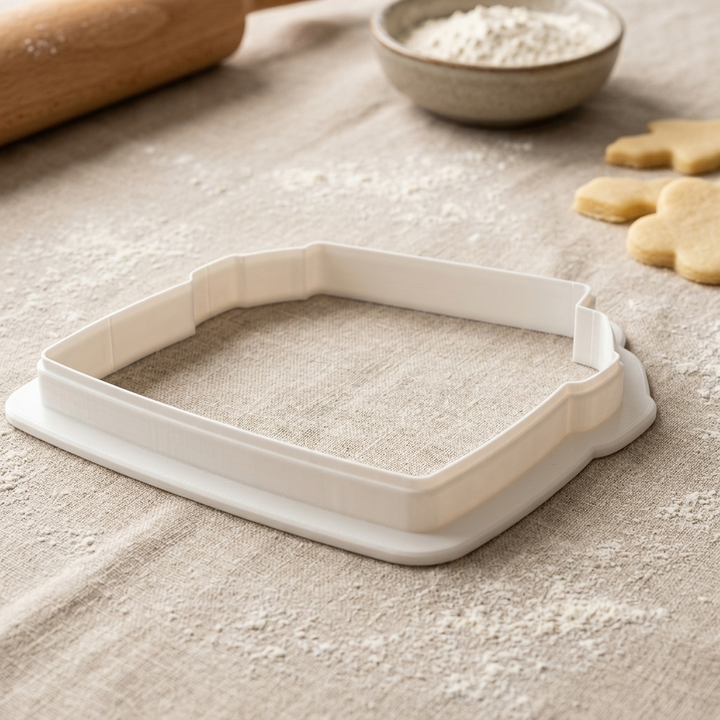 Archivist File Box Index Card Cookie Cutter, 3D Printed Book Lover Theme
