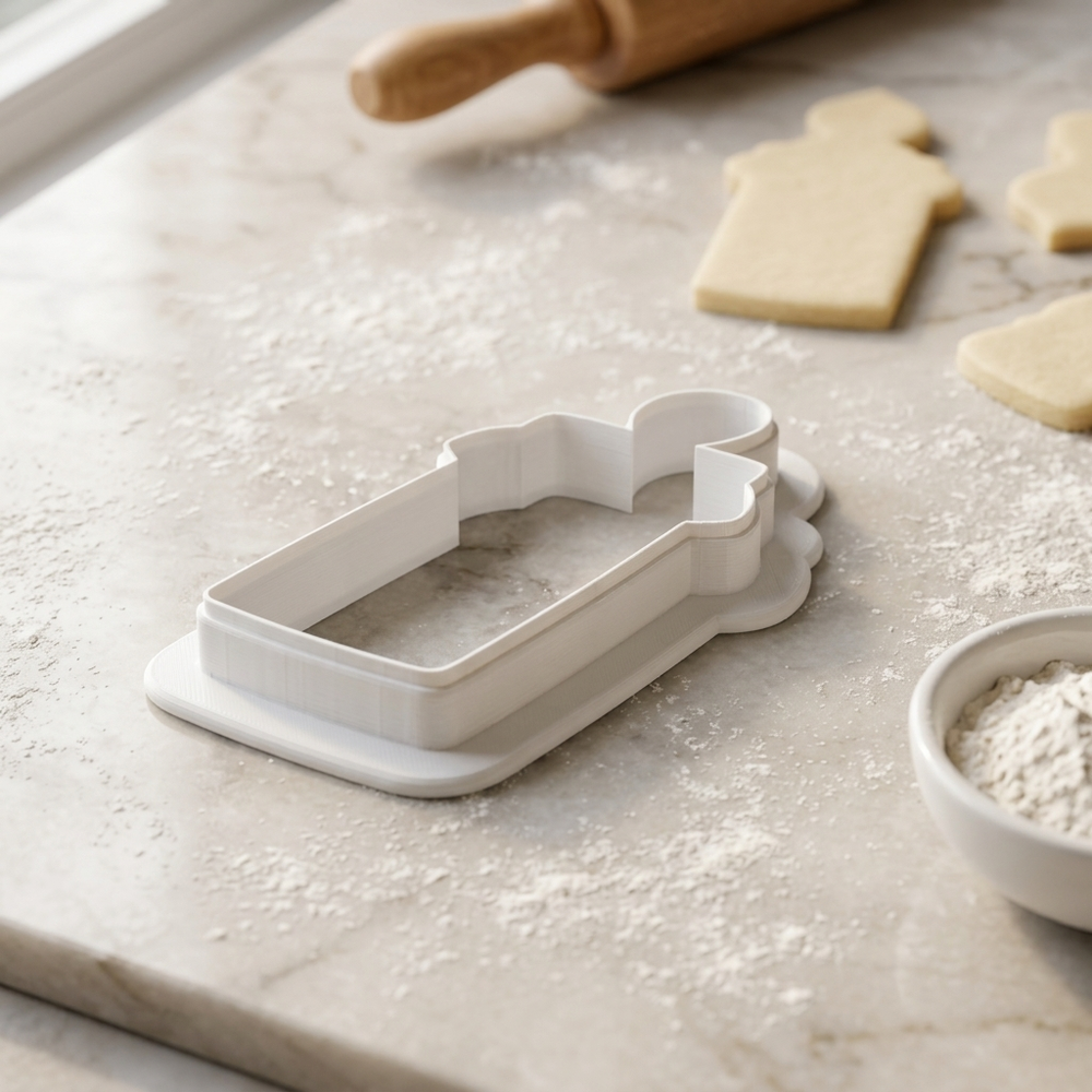 Pressed Flower Frame Ribbon Hanger Cookie Cutter, 3D Printed Garden Theme