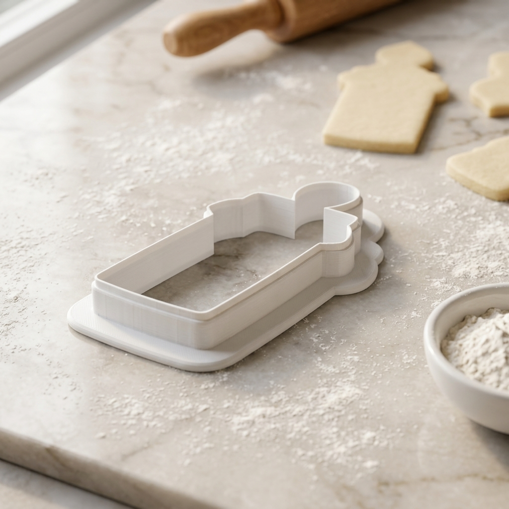 Pressed Flower Frame Ribbon Hanger Cookie Cutter, 3D Printed Garden Theme