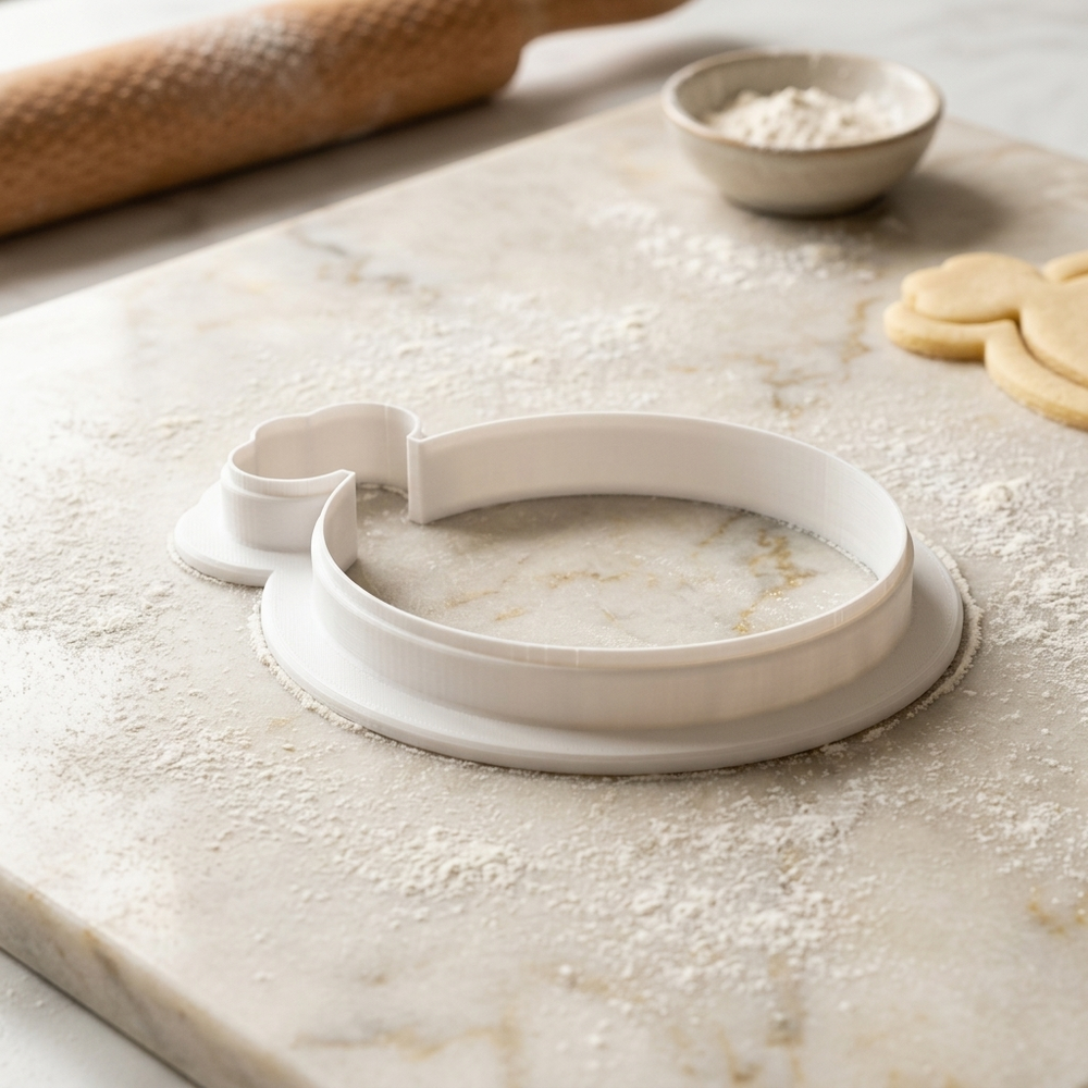 Clockmaker Gear Tray Winding Key Cookie Cutter, 3D Printed Vintage Theme