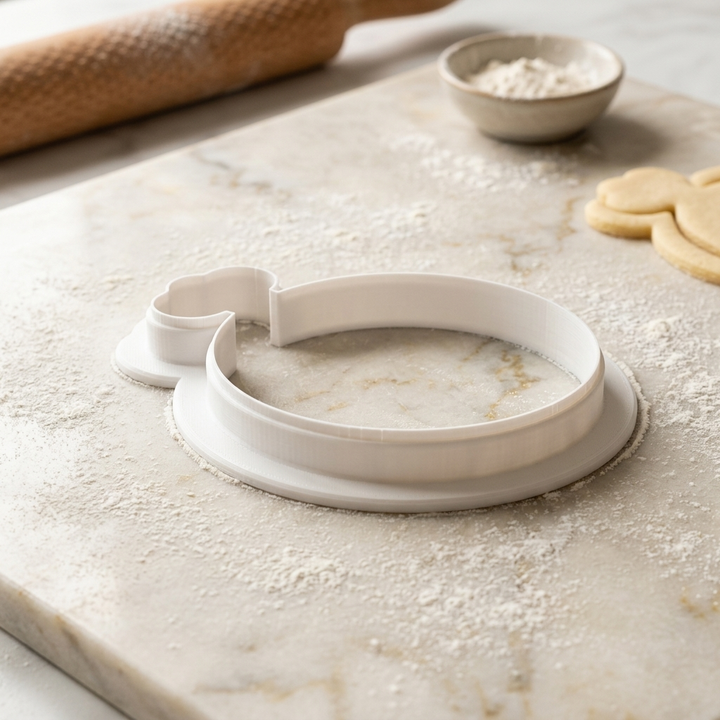 Clockmaker Gear Tray Winding Key Cookie Cutter, 3D Printed Vintage Theme