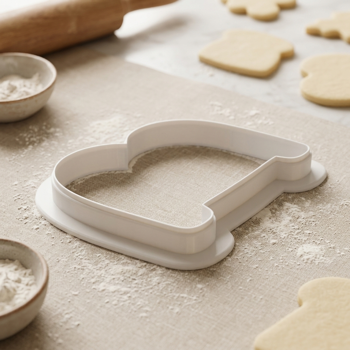 Elegant Letter B Cookie Cutter, 3D Printed Monogram Initial
