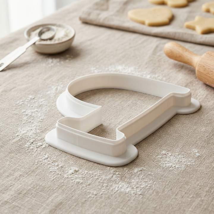 Elegant Letter P Cookie Cutter, 3D Printed Monogram Initial