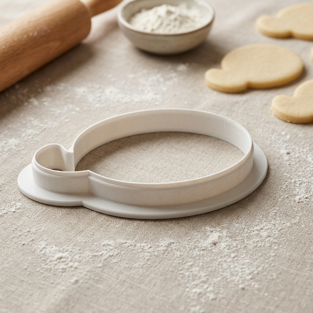 Elegant Letter Q Cookie Cutter, 3D Printed Monogram Initial