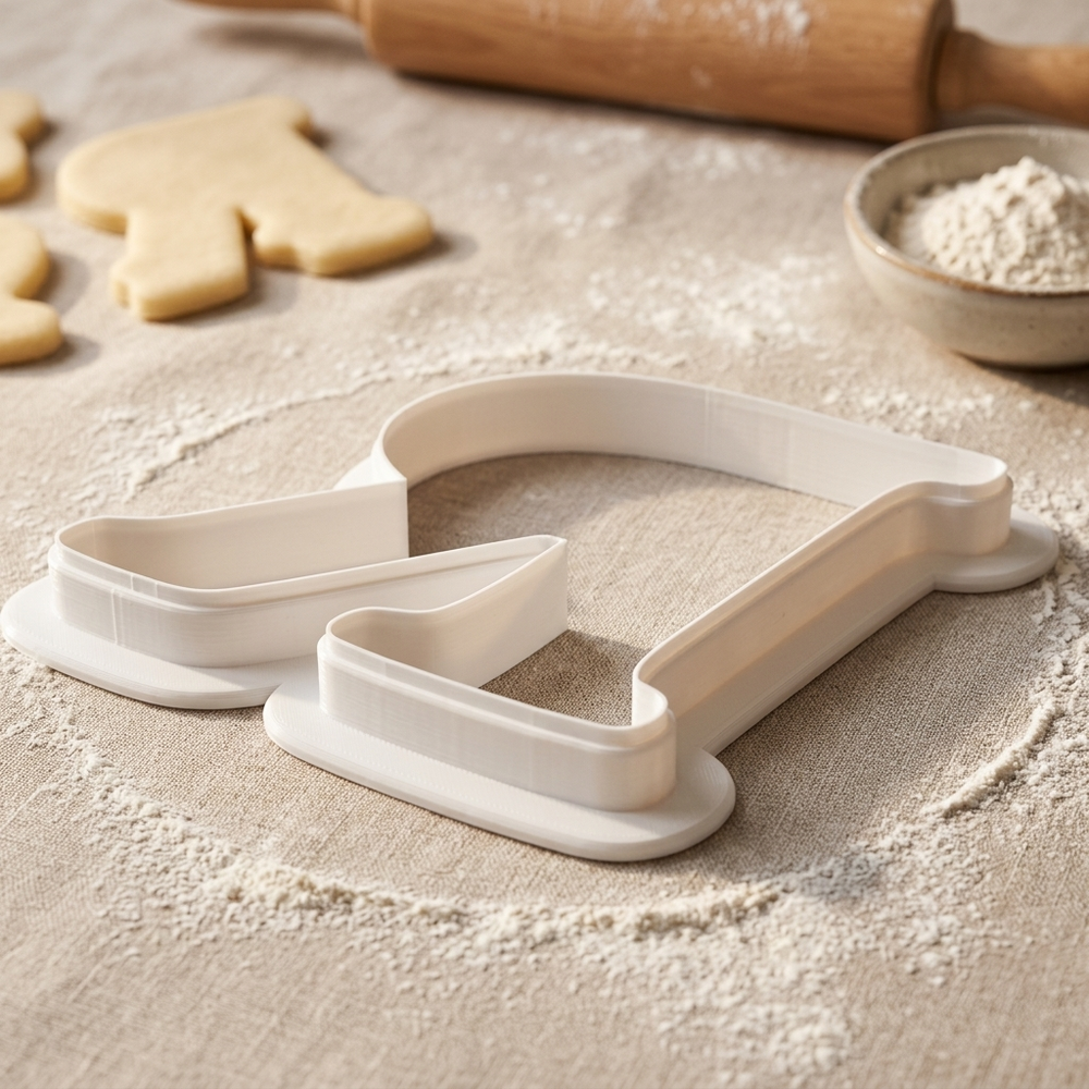Elegant Letter R Cookie Cutter, 3D Printed Monogram Initial