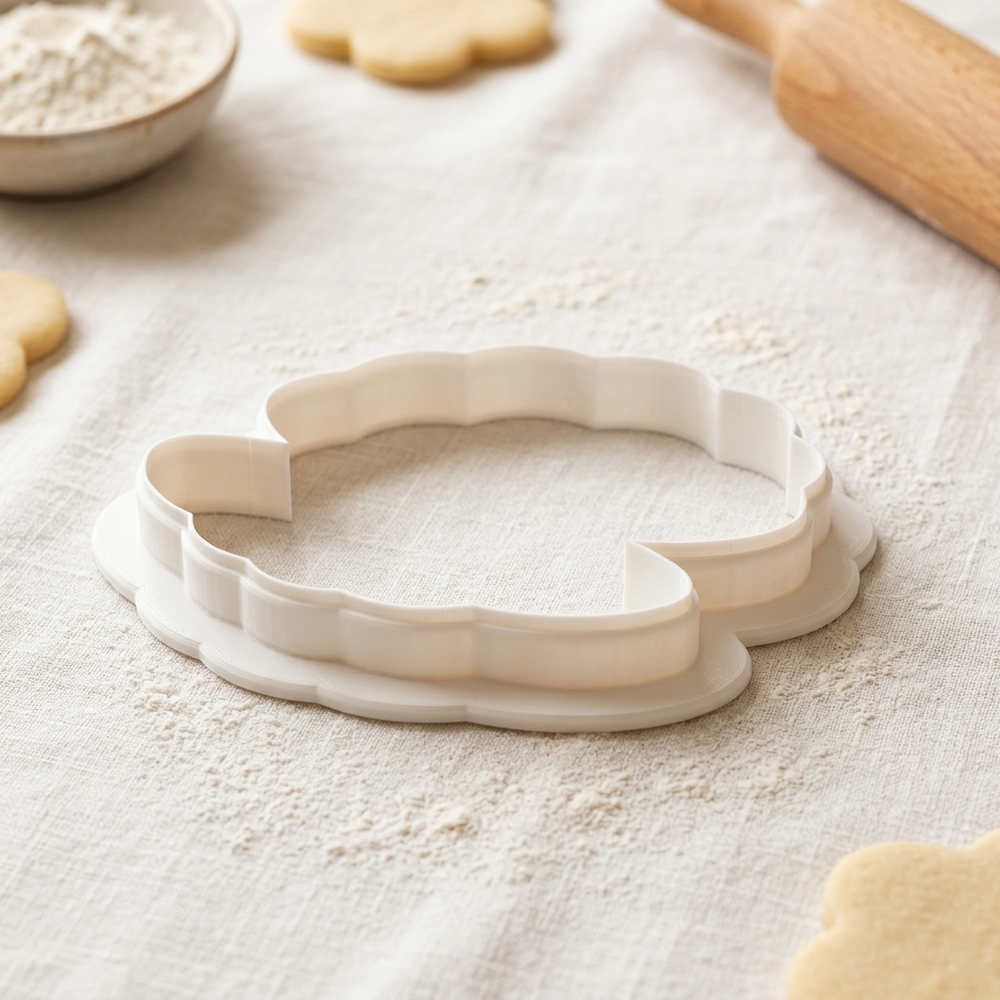 Clam Shell with Pearl Cookie Cutter, 3D Printed Ocean Theme