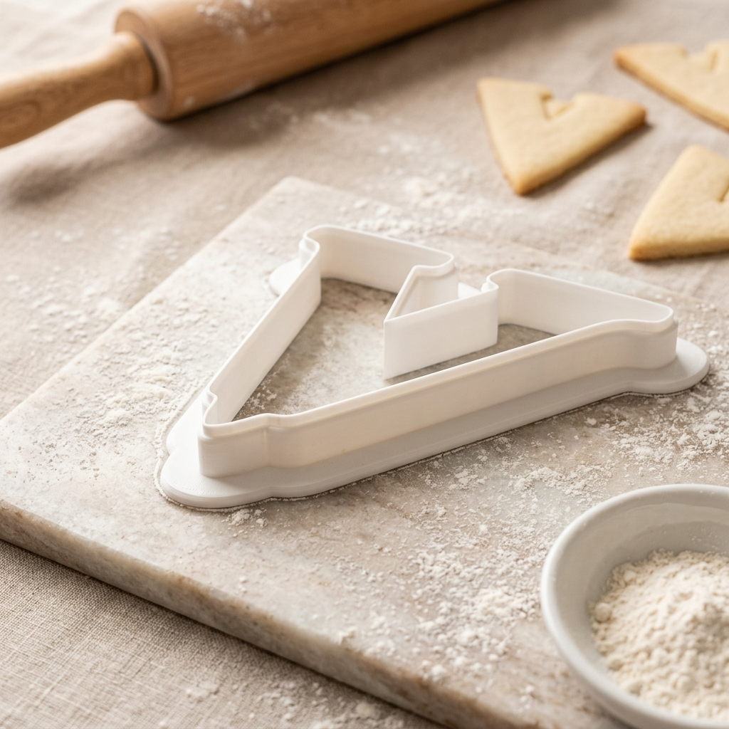 Elegant Letter V Cookie Cutter, 3D Printed Monogram Initial