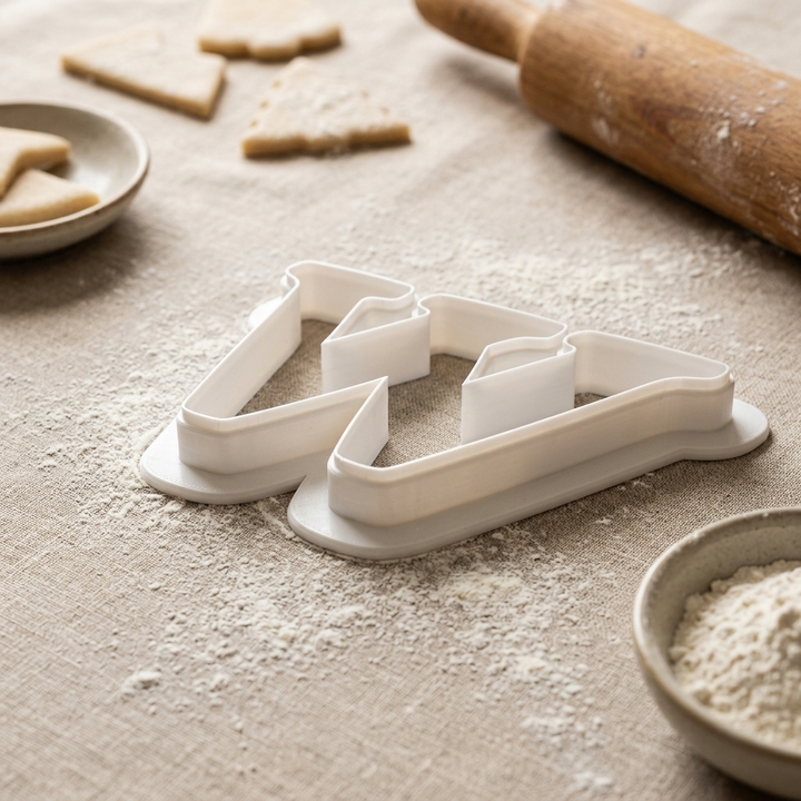 Elegant Letter W Cookie Cutter, 3D Printed Monogram Initial
