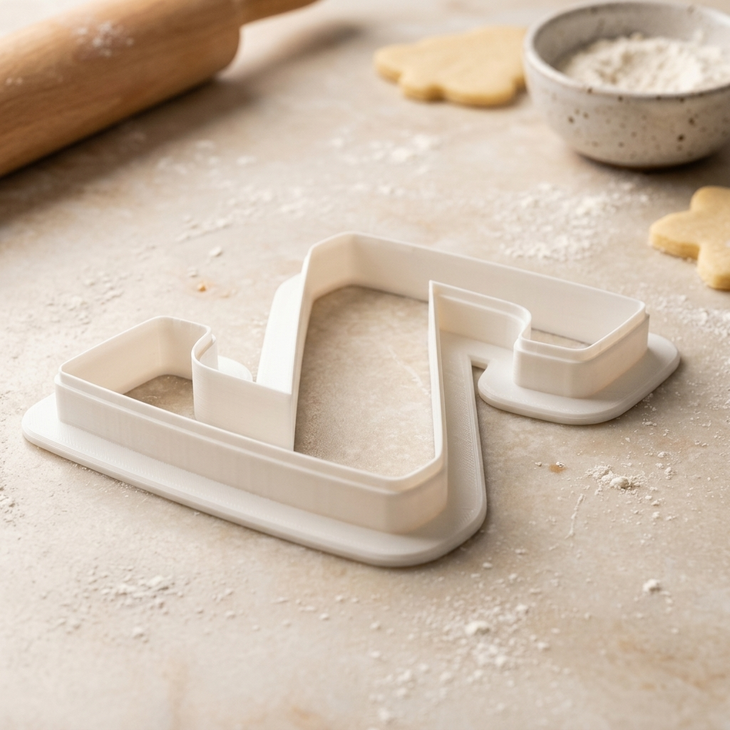 Elegant Letter Z Cookie Cutter, 3D Printed Monogram Initial