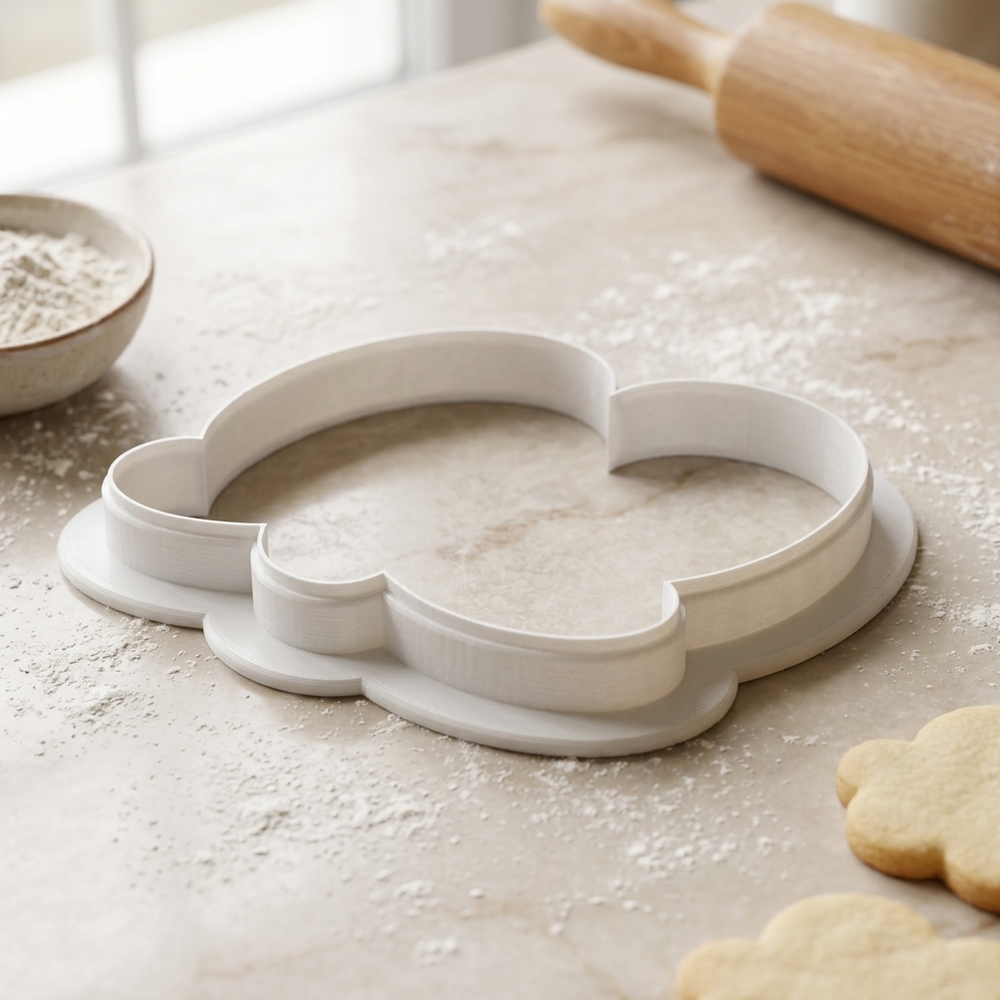 Elegant Number 60 Cookie Cutter, 3D Printed Milestone Birthday