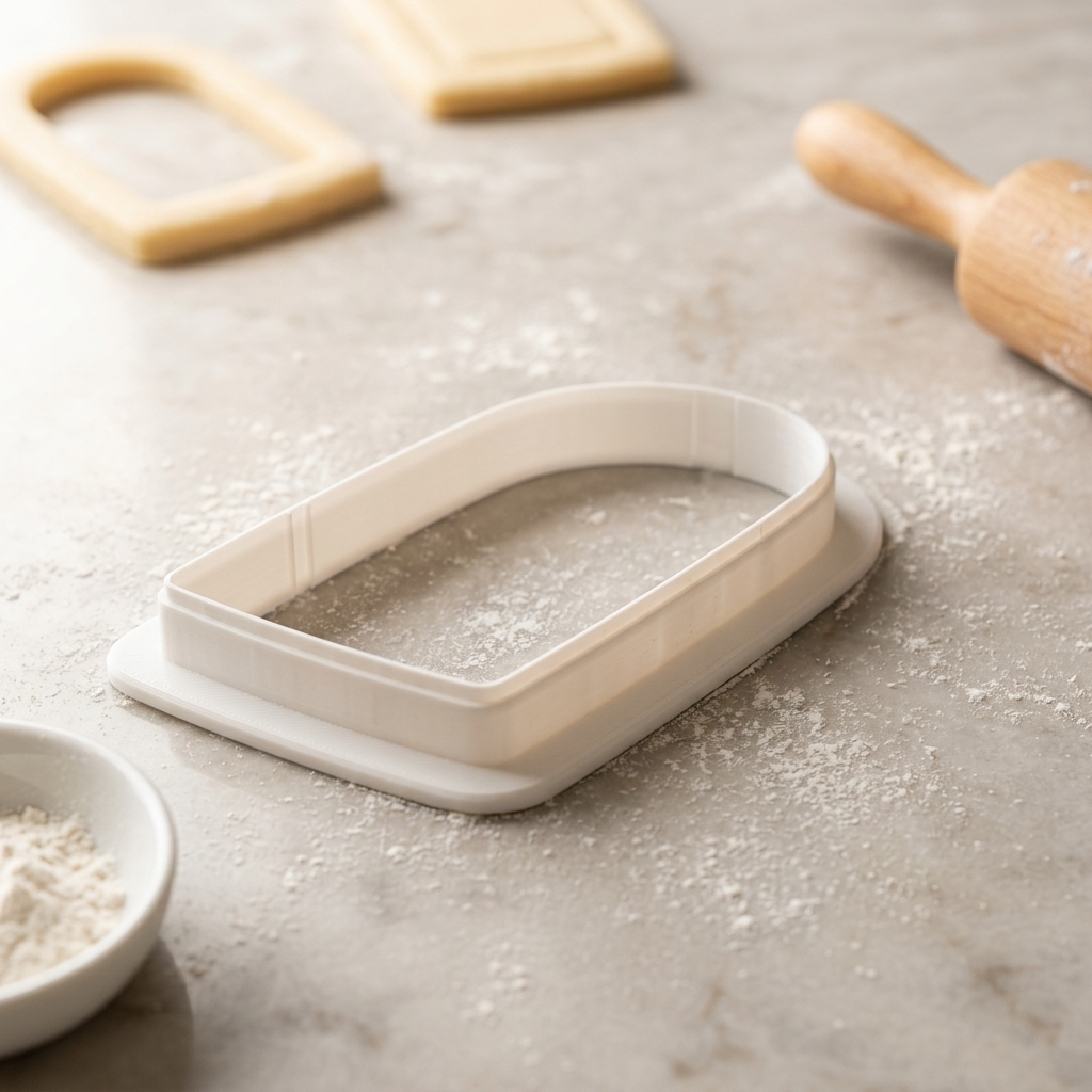 Skinny Arch Plaque Cookie Cutter, 3D Printed Plaque Shape for Fondant