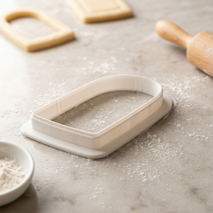 Skinny Arch Plaque Cookie Cutter, 3D Printed Plaque Shape for Fondant