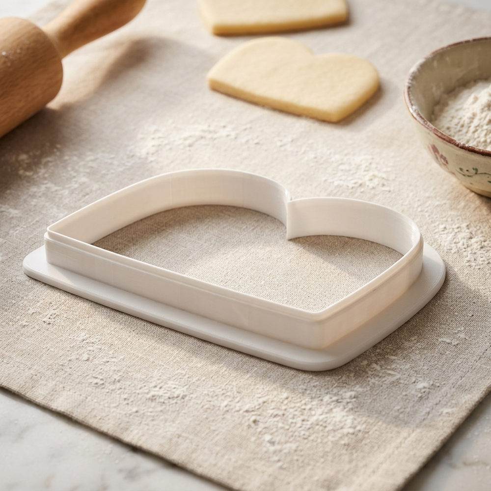 Double Arch Plaque Cookie Cutter, 3D Printed Plaque Shape for Fondant