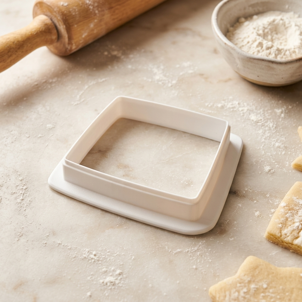 Parallelogram Cookie Cutter, 3D Printed Basic Shape for Fondant