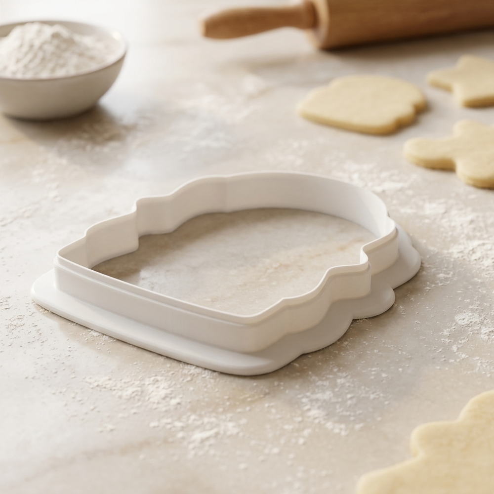 Vintage Arch Frame Cookie Cutter, 3D Printed Frame Shape for Fondant