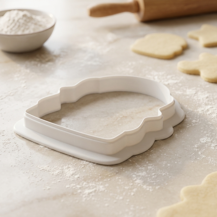 Vintage Arch Frame Cookie Cutter, 3D Printed Frame Shape for Fondant