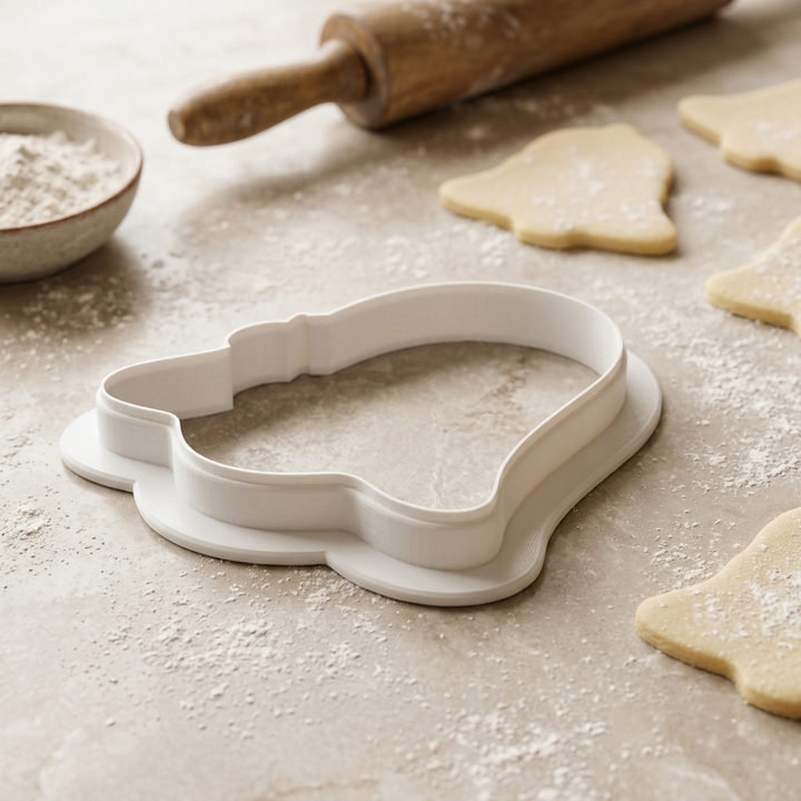 Reading Ghost Cookie Cutter, 3D Printed Book Lover