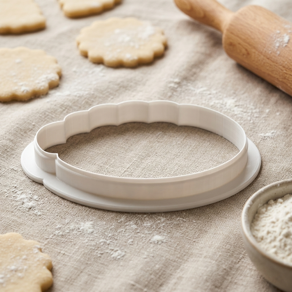 Teether Ring Cookie Cutter, 3D Printed Baby Shower Cutter