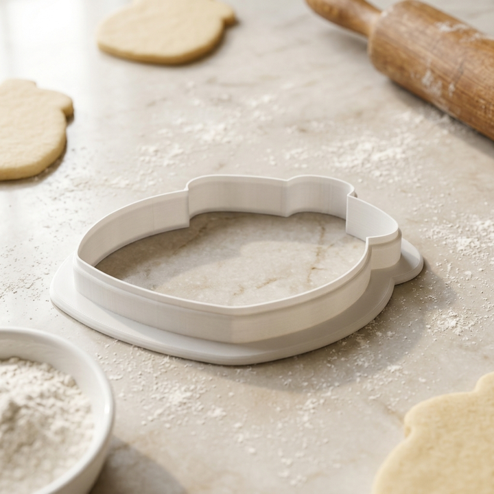 Sourdough Starter Crock Cookie Cutter, 3D Printed Baker Gift