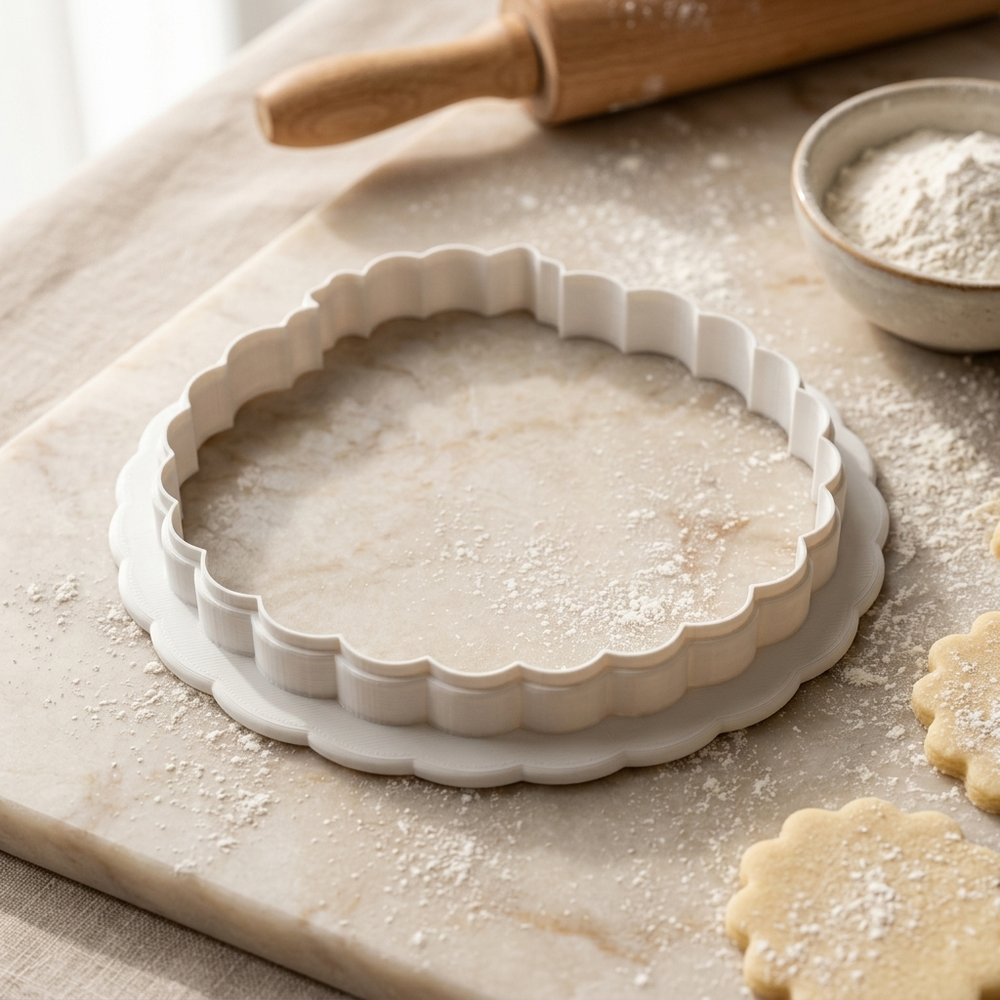 Baby Milestone Photo Disc Cookie Cutter, 3D Printed Baby Shower Cutter