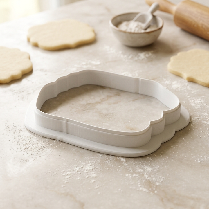 Baby Washcloth Stack Cookie Cutter, 3D Printed Baby Shower Cutter