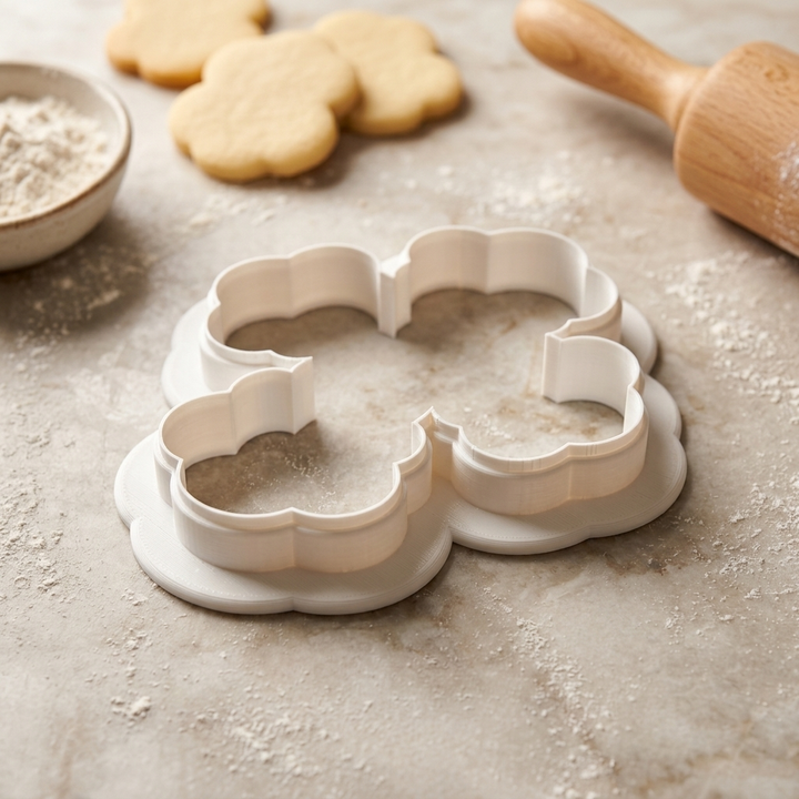 Easter Lily Cross Plaque Cookie Cutter, 3D Printed Easter Cutter