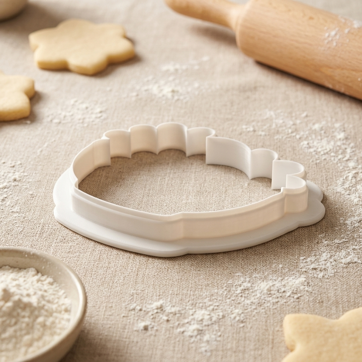 Holi Powder Bowl Cookie Cutter, 3D Printed South Asian Festival Cutter