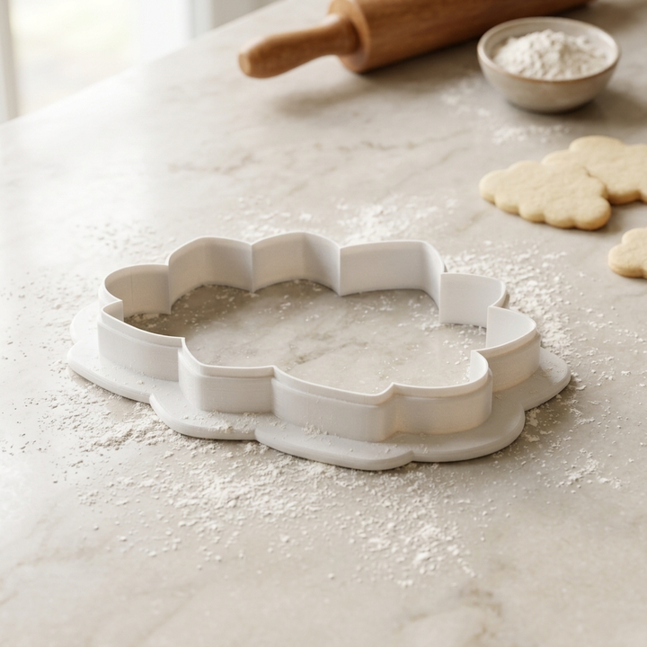 Lotus Candle Tray Cookie Cutter, 3D Printed South Asian Festival Cutter