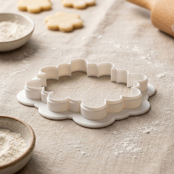 Holi Color Splash Plaque Cookie Cutter, 3D Printed South Asian Festival Cutter