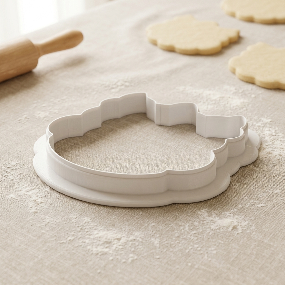 Lion Dance Head Cookie Cutter, 3D Printed Lunar New Year Cutter