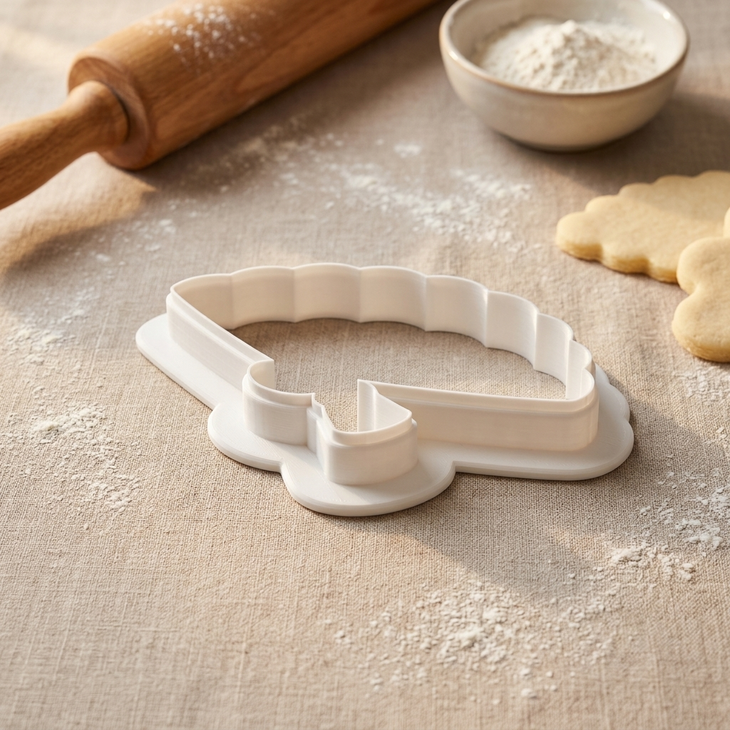 Paper Folding Fan Cookie Cutter, 3D Printed Lunar New Year Cutter