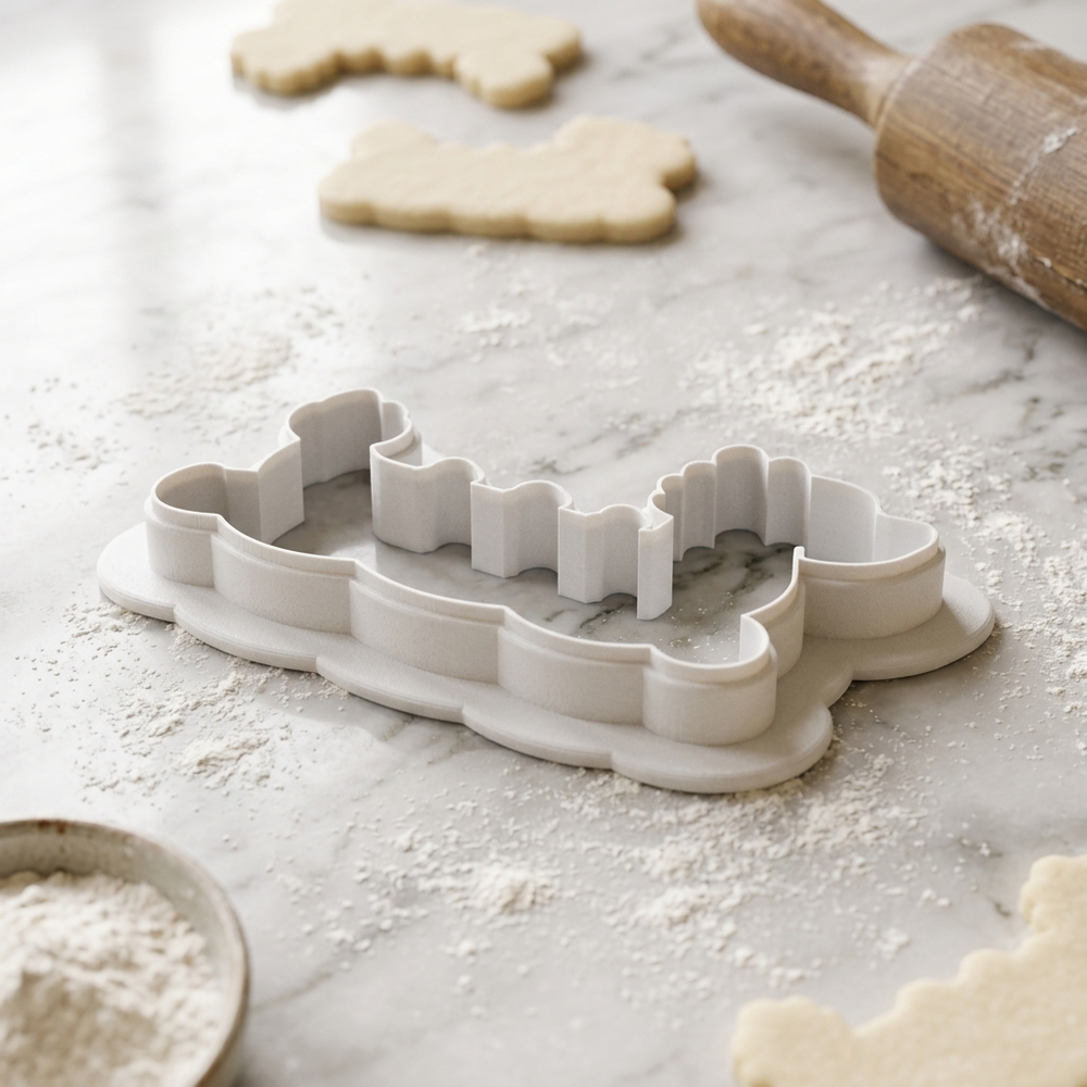 Dragon Boat Cookie Cutter, 3D Printed Lunar New Year Cutter