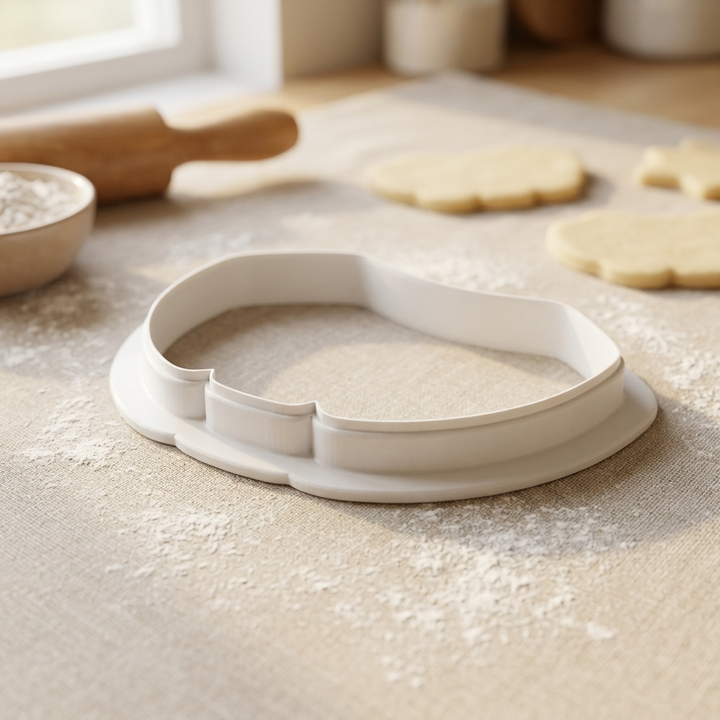 Pilgrim Collar Plaque Cookie Cutter, 3D Printed Thanksgiving Cutter