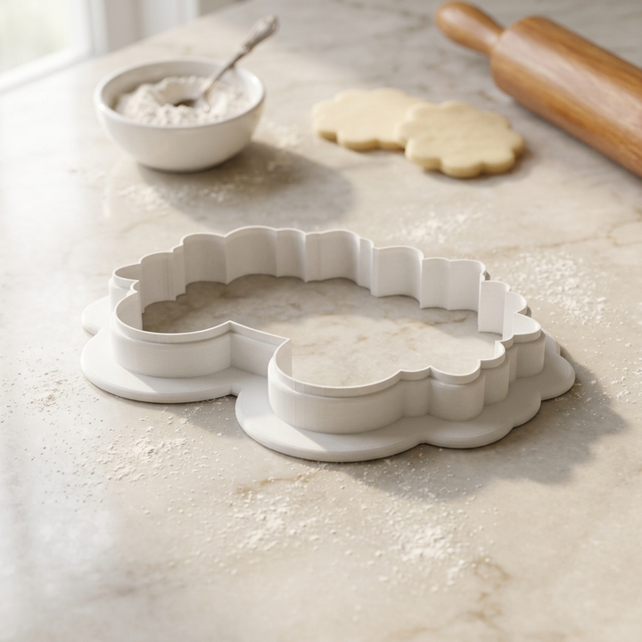 Pumpkin Wagon Cookie Cutter, 3D Printed Thanksgiving Cutter