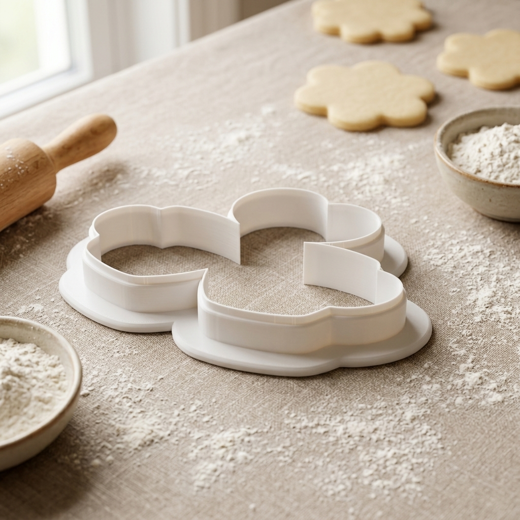 Couple Coffee Cups Cookie Cutter, 3D Printed Valentine Cutter