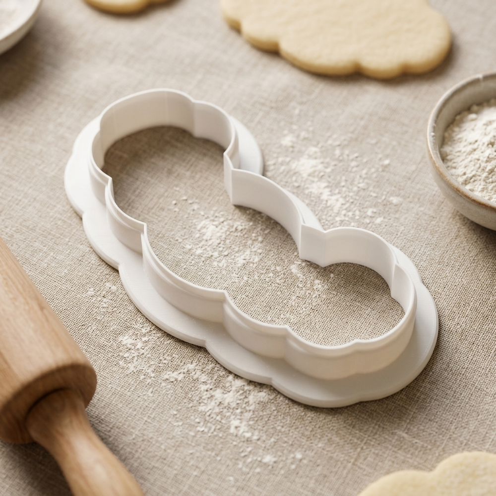 Friendship Bracelet Cookie Cutter, 3D Printed Valentine Cutter