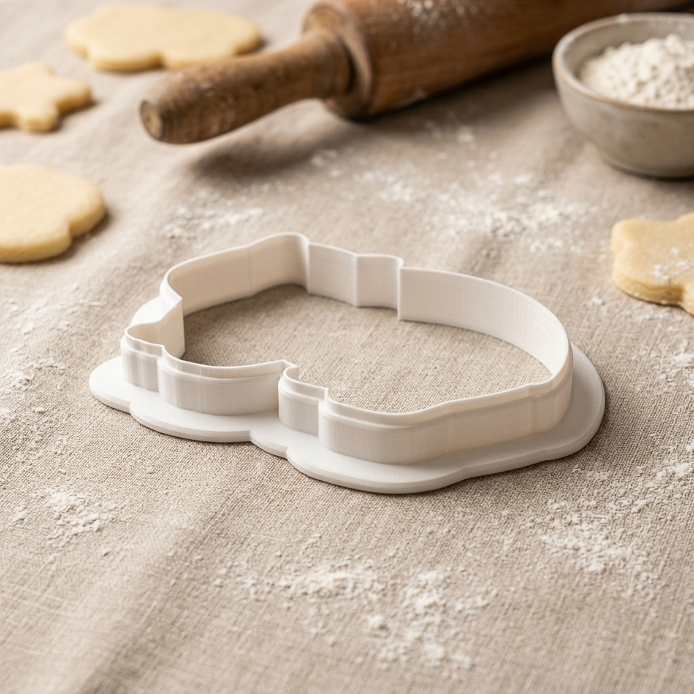 Wombat Cookie Cutter, 3D Printed Halloween Cutter