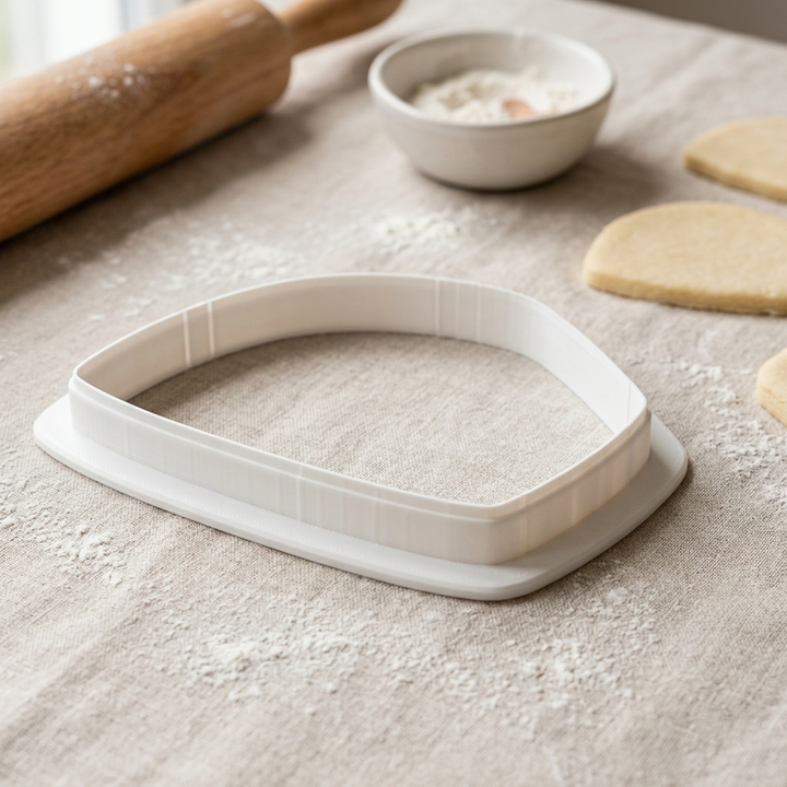 Tiramisu Slice Cookie Cutter, 3D Printed Food Theme Cutter