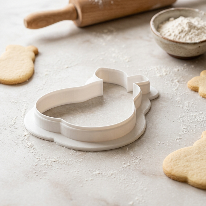 Pear with Leaf Cookie Cutter, 3D Printed Thanksgiving Cutter