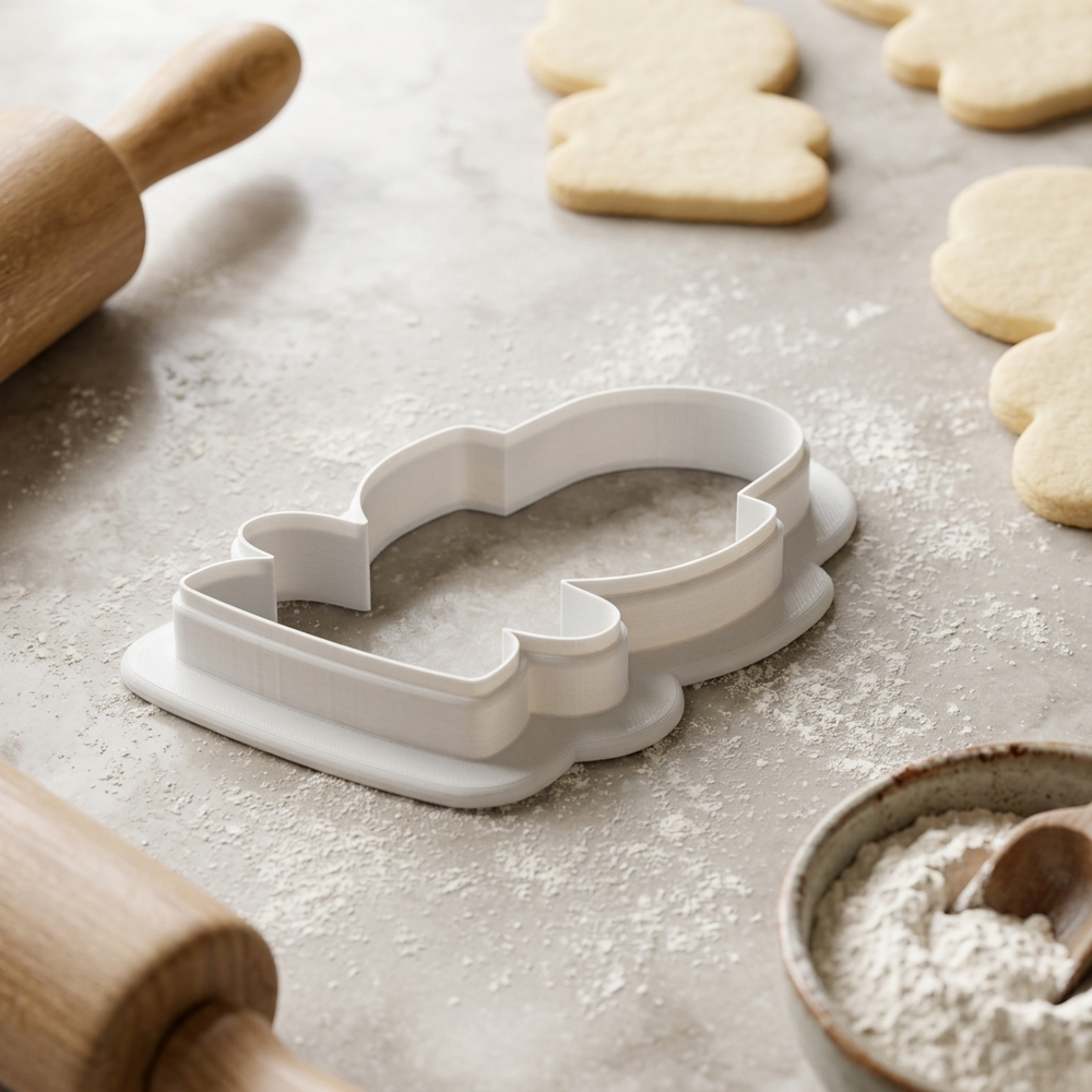 Podcast Microphone Cookie Cutter, 3D Printed Work Theme Cutter