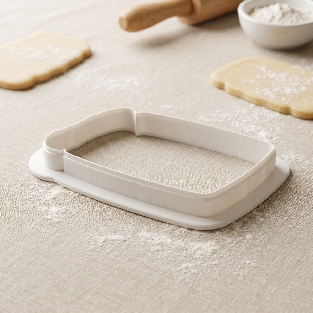 Watercolor Paint Pan Cookie Cutter, 3D Printed Food Theme Cutter